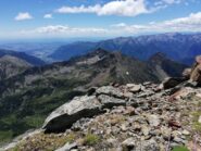 Panorama dalla cima verso il Corno del Lago