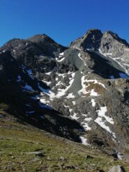 Versante di salita al passo Luisàs visto dal colle Manzol