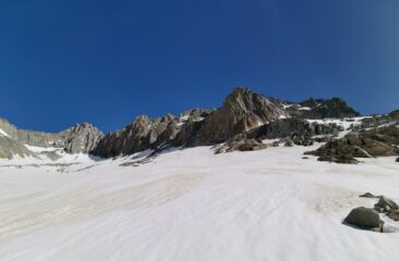 Dal Tiefengletscher verso lo sperone del Gletschorn