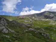 Colle del Pas a sinistra e Pian Ballaur a destra