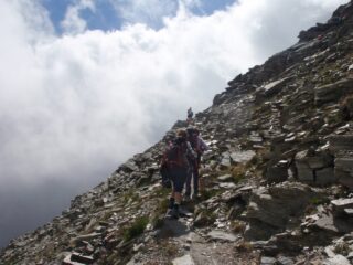 verso la cima (versante nord)