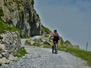 Risalita dal colle della Boaria.