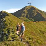 In rosso la traccia in cresta.