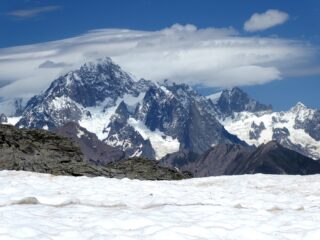 Nubi sul Monte Bianco.