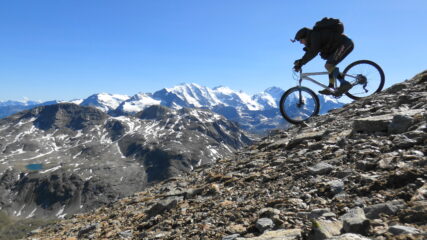 discesa gruppo del Bernina