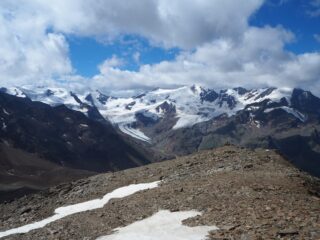 Ghiacciaio dei Forni dalla cresta del Monte Pasquale.
