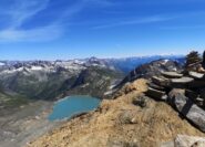 ometto di vetta e lago del Gries