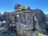 a metà ferrata con Zucco Campelli in vista.