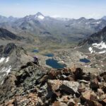 La cresta vista dalla cima. 