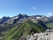 Dalla cima verso il Frisson