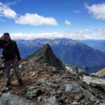 In cima con la Becca Torchè ai nostri piedi.