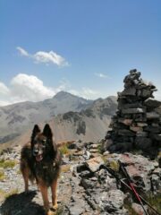 Halya in cima con vista Grand Pic