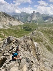 Il tratto attrezzato con catene