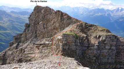 Discesa dal Pic de la Varise