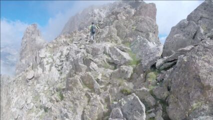 Il primo tratto di cresta