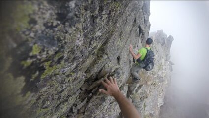 Disarrampicando verso la Forcella Sud