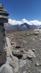 La cappella in cima e la Bessanese