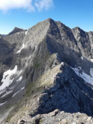 tutta la cresta dalla vetta del Lungin