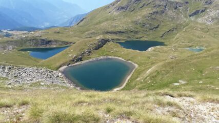 I laghi Palasina dall'alto