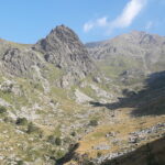 rocca del Prete a sx a dx la Lunella..dai pressi dell'alpe Praburet..