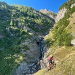 Prima dell'attraversamento sul rio del Pelvo