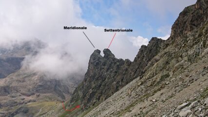 Le due torri viste dal vallone