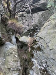 Attacco della via, andare a SX