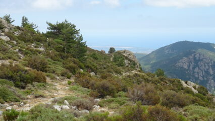 Discesa verso Bocca di Ghjuva
