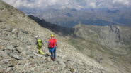 In discesa sulle placche della gengiva, ormai fuori dalle difficoltà