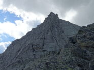 La cresta dalla prima facile disarrampicata