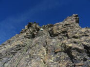 L'ultima paretina sul torrione sommitale