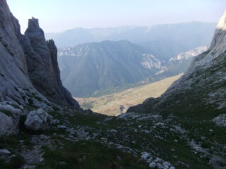 In cima alla Gola delle Scaglie 