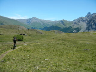 vista sulla Valle di Cervierette ed il Pic Lombard