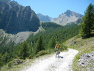 l'inizio del tratto sterrato dopo Viviere