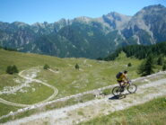 colpo d'occhio sugli ampi tornanti di salita