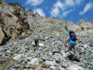 su sfasciumi verso il Canalino Est