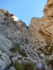 Il canale da salire (DX)