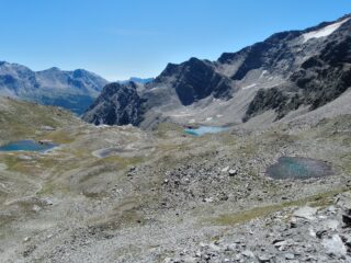 I sei laghetti visibili dalla cresta