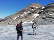 Sul ghiacciaio con il Ribon alle spalle
