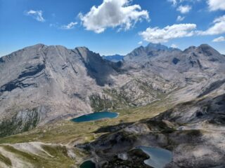 La Crete de la Taillante vista dalla cima 