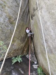 Valentina durante i lavori...