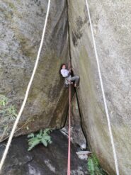 Valentina durante i lavori...
