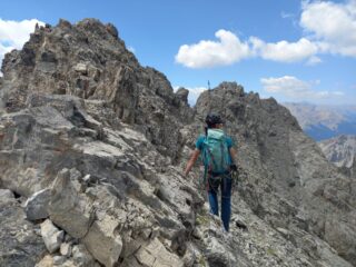 Cresta finale prima della vetta