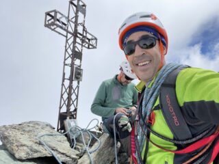 Io e Teo sul Picco Lanino (3348m)