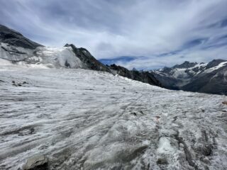 Scendendo dal Festigletscher.
