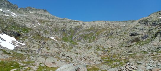 Vallone di salita ex zona glaciale