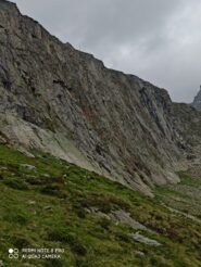 La parete deve si sviluppa la via