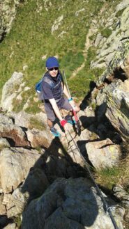 marco in un tratto di cresta 