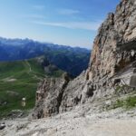 La cresta della ferrata dal rifugio 