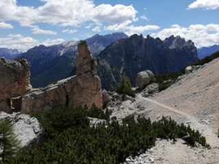 Parte alta del sentiero di discesa 